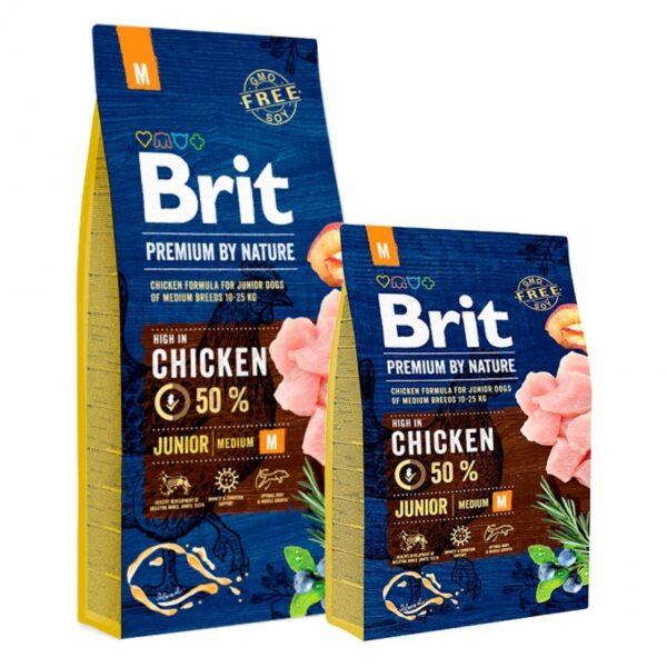 Brit premium By Nature Junior Medium 15KG